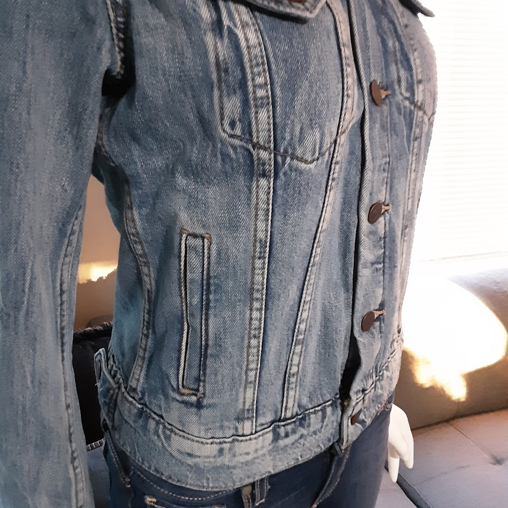 Lucky Brand jean jacket size exrtra small womens - Picture 4 of 11
